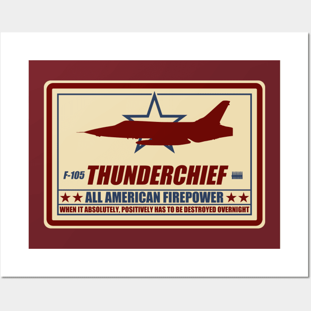 F-105 Thunderchief Wall Art by TCP